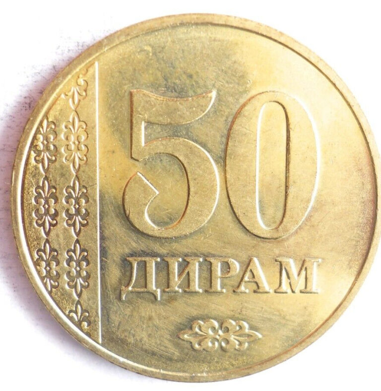 Read more about the article 2011 TAJIKISTAN 50 DIRAM – Excellent Coin – FREE SHIP – Bin #29