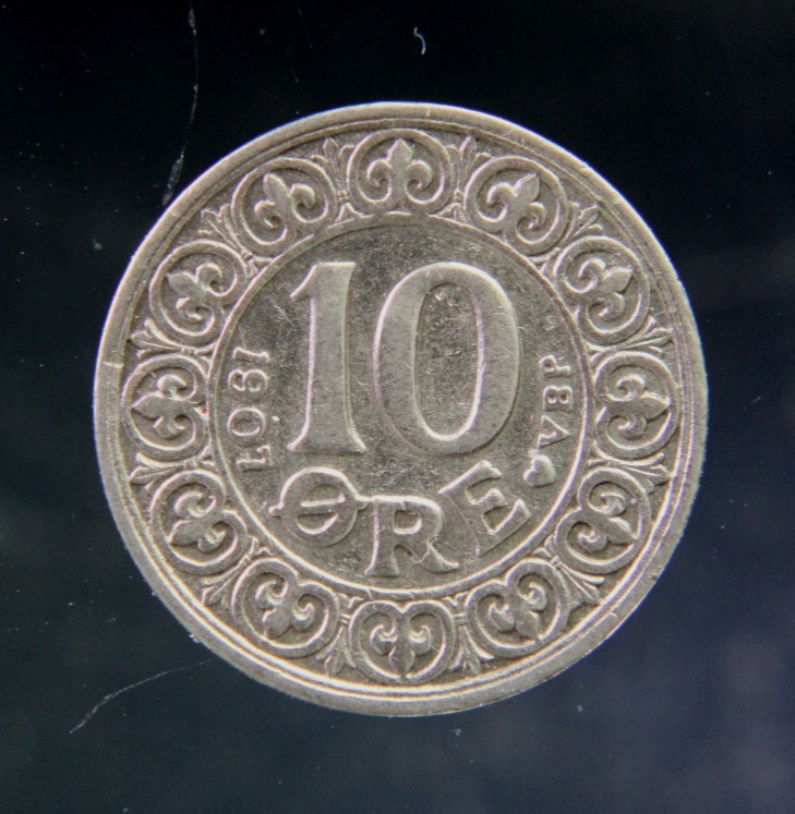 Read more about the article Denmark 10 Ore 1907 Silver coin