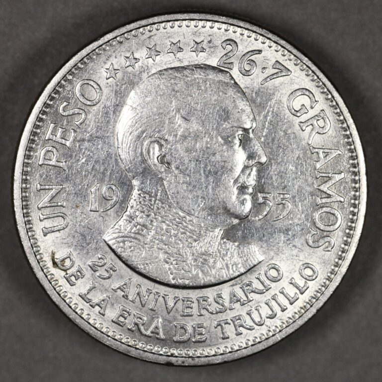 Read more about the article 1955 Dominican Republic Silver Peso Trujillo