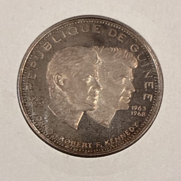 Read more about the article Republic Of Guinea 1969 200 Guineen Francs John-Robert Kennedy Silver Coin Proof