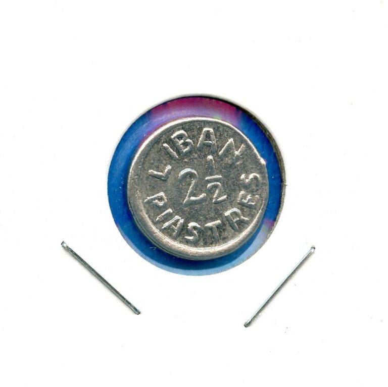 Read more about the article 1941 WWII Lebanon 2 1/2 Girush Piastres Lebanese Pound Coin
