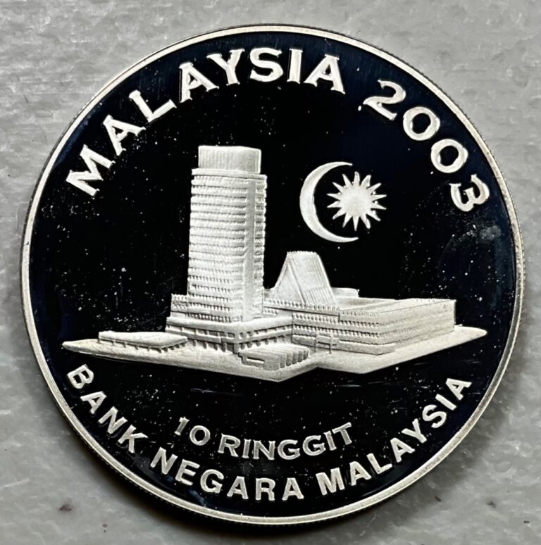 Read more about the article 2003 Malaysia Silver Proof 10 Ringgit Head of State Conference/Modern Building