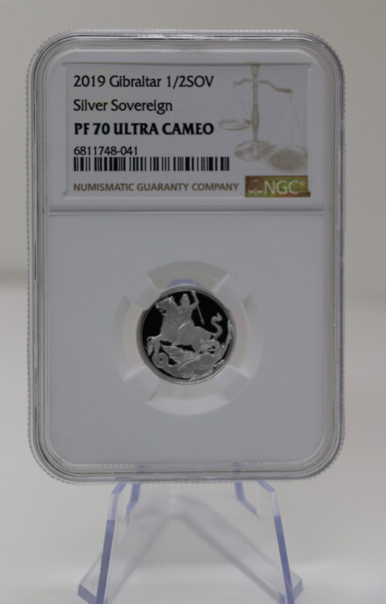 Read more about the article UK 1/2 Sovereign SOV Silver Proof Coin – NGC PF70 Ultra Cameo .999 Silver 2019