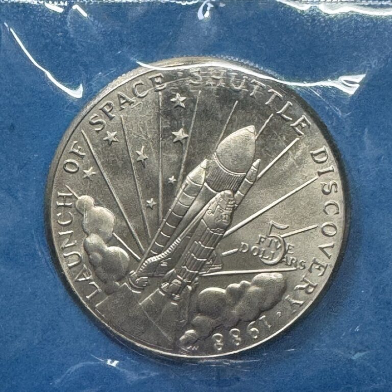 Read more about the article 1988 Marshall Islands 5 Dollars Space Shuttle Discovery Coin UNC