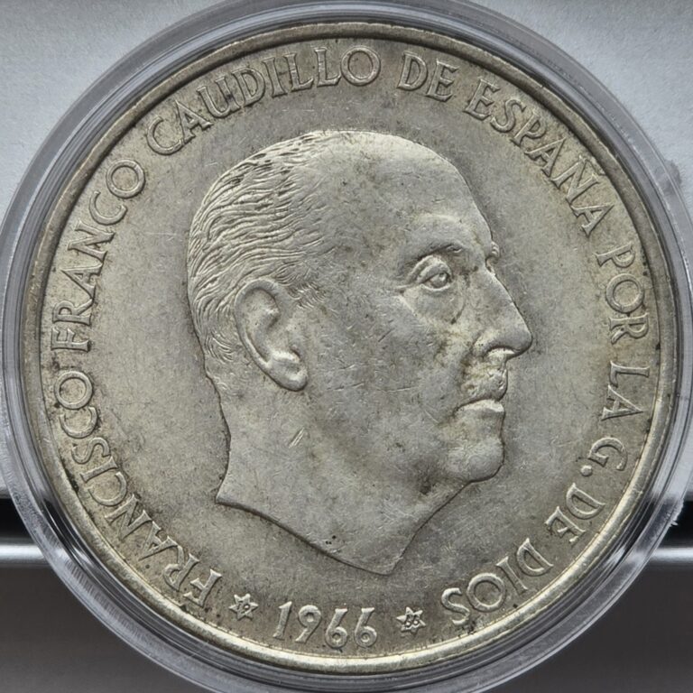 Read more about the article Spain 1966 100 Pesetas Silver Coin