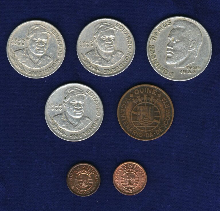 Read more about the article AFRICA  LOT OF (7) COINS  INCLUDES: CAPE VERDE  PORTUGUESE GUINEA  MOZAMBIQUE