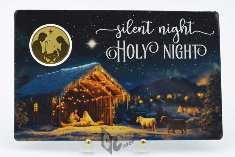Read more about the article Silent Night Holy Night 1/1000 Oz 999 Gold Coin 1000 Francs Gabon