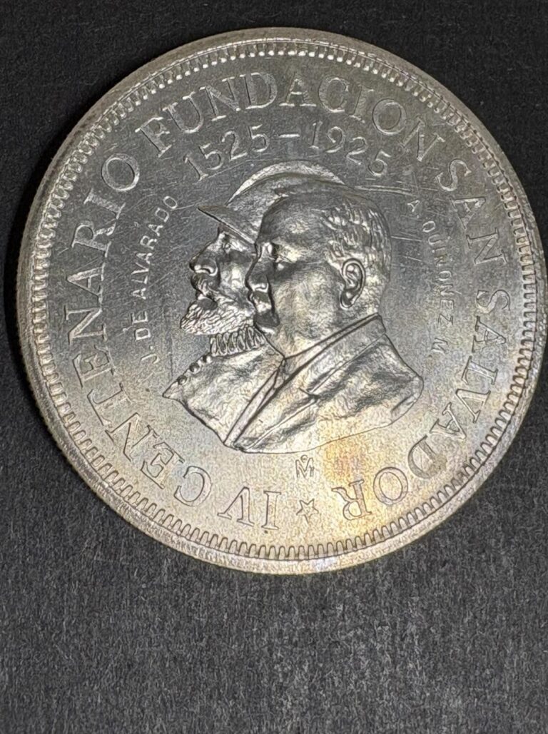 Read more about the article Rare 1925 MO El Salvador colon silver CROWN KM 131 2000 minted GEM BU