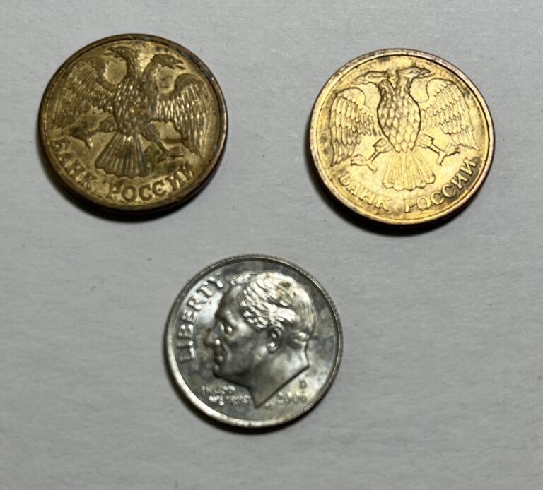 Read more about the article RUSSIAN FEDERATION  2 DIFFERENT ROUBLE COINS  1992  KM311  NICE DETAILS  L@@K!!!