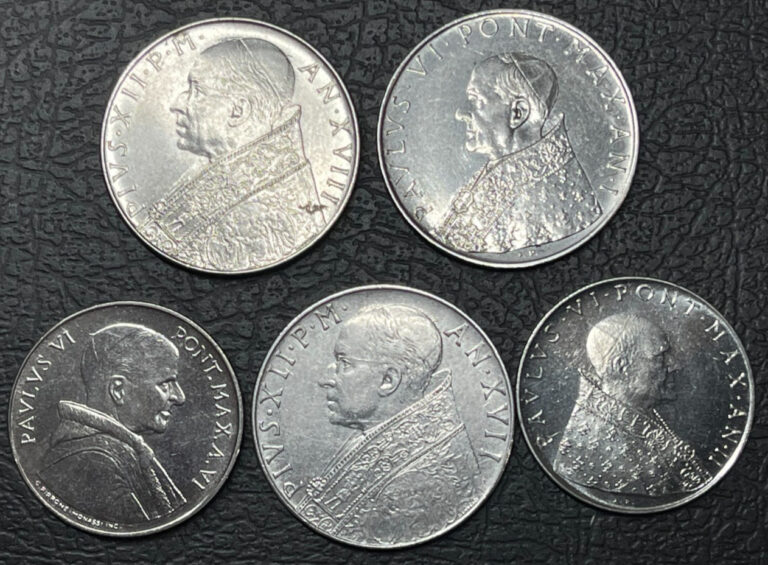 Read more about the article Early Vatican City 5 Coins Lot Excellent Condition