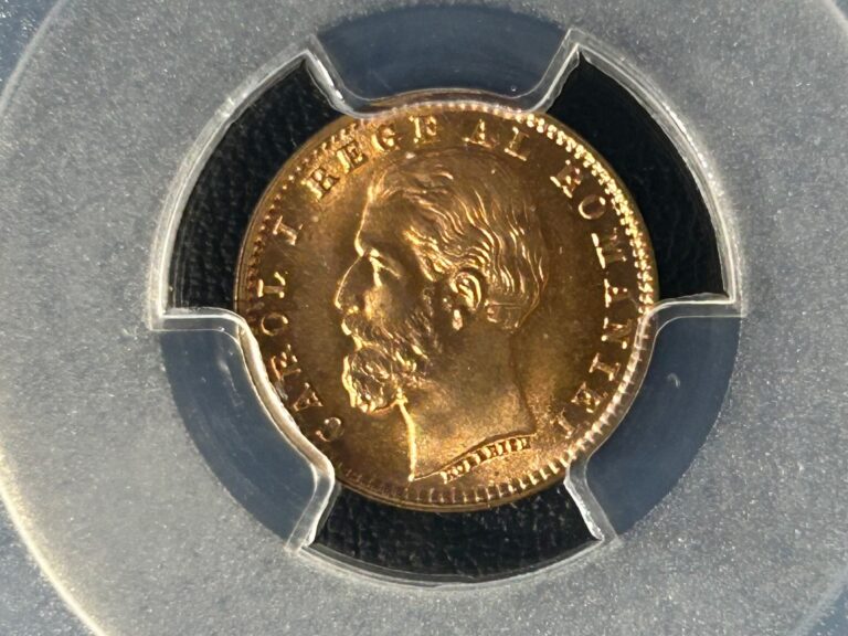 Read more about the article 1900-B Ban  Romania   PCGS MS66 Red  GEM+ Uncirculated