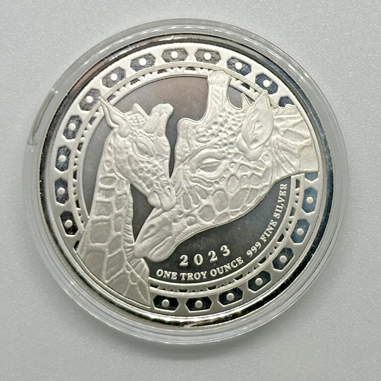 Read more about the article 2023 Equatorial Guinea Giraffe 1 OZ Silver Coin