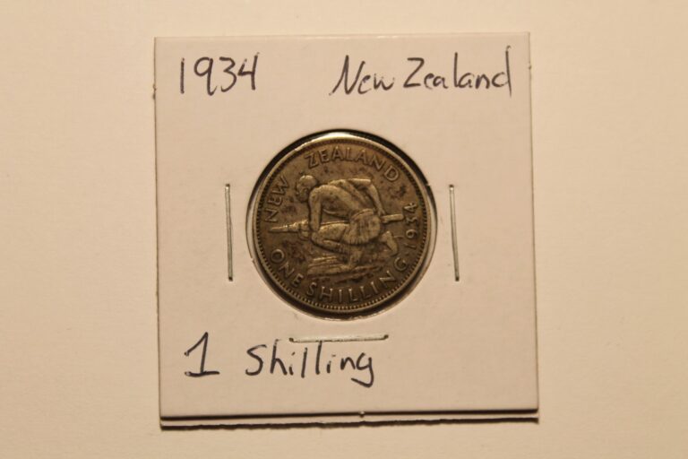 Read more about the article 1934 New Zealand One Shilling – 1 Silver Coin