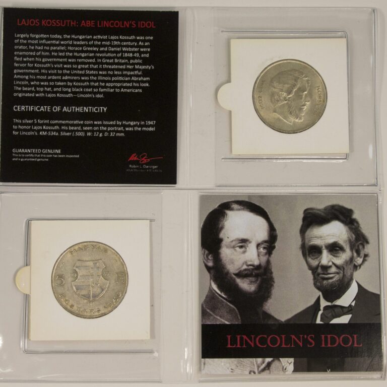 Read more about the article Mini Album Featuring Lajos Kossuth 1947 CE Silver 5 Forint Coin from Hungary