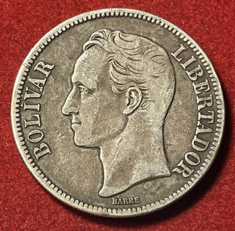 Read more about the article Venezuela 5 Bolivares 1936 Silver Coin T8718