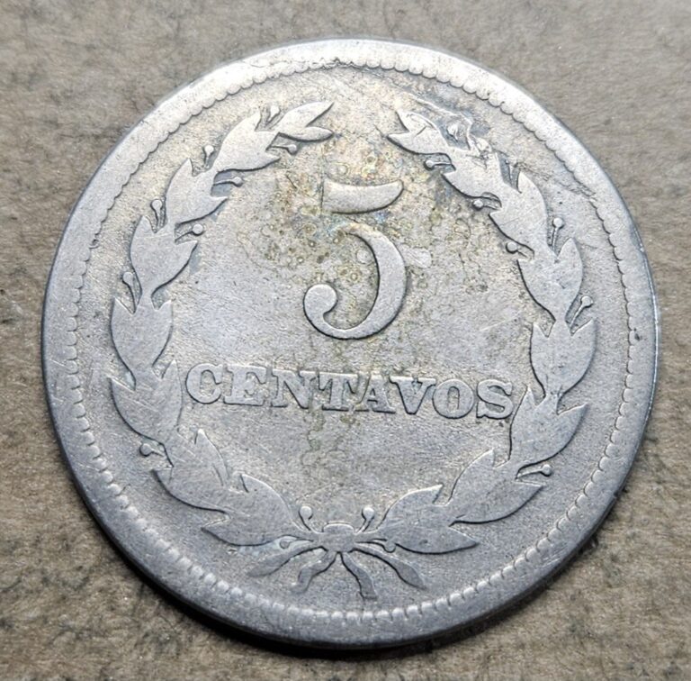 Read more about the article El Salvador 1921 5 Five Centavos – Copper Nickel Coin – El Salvadorian – World