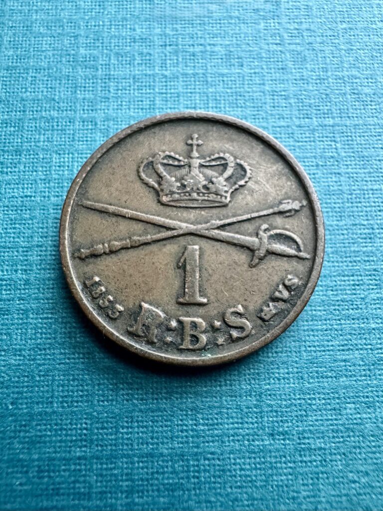 Read more about the article 1853 VS Denmark 1 Rigsbankskilling | Copper Coin | Frederik VII | VF