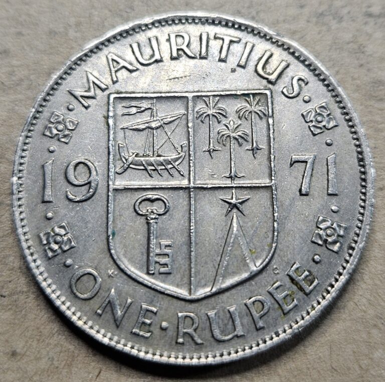 Read more about the article 1971 Mauritius One Rupee – Copper Nickel Coin – UK – Queen Elizabeth II – World