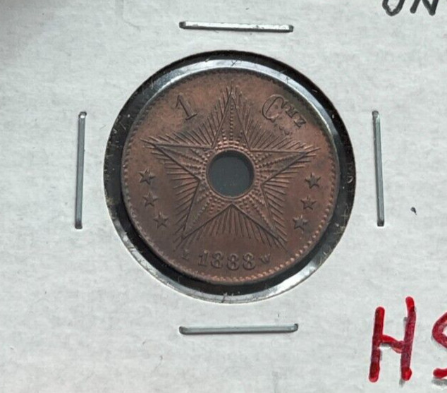 Read more about the article 1888 Congo Free State 1 One Centime L2