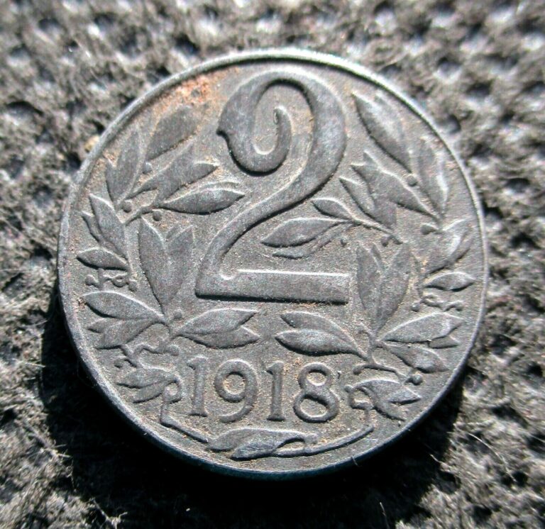 Read more about the article OLD COIN OF AUSTRIA-HUNGARY EMPIRE 2 HELLER 1918 WORLD WAR I EMPEROR KARL I