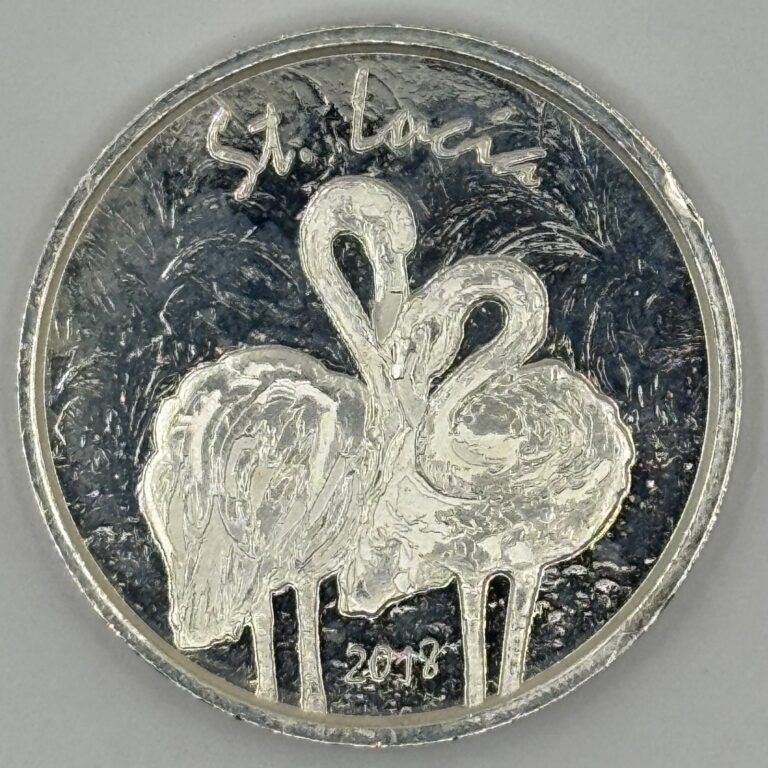 Read more about the article 1oz 999 Silver 2018 St. Lucia Flamingo Coin