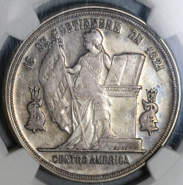 Read more about the article 1884 NGC AU 53 Honduras UN Peso Silver Pyramid Standing Liberty Coin (25092601C)