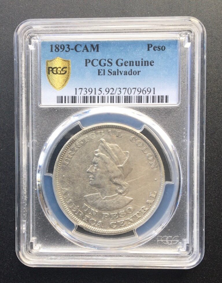 Read more about the article 1893 CAM 1 Peso El Salvador PCGS GENUINA