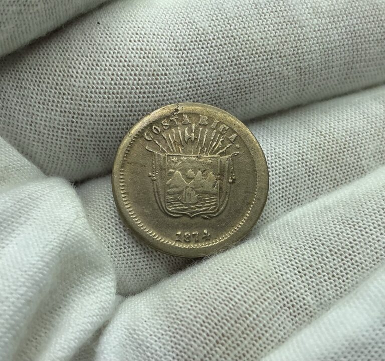 Read more about the article 1874 Costa Rica 1 Centavo Rare Type Coin Mintage 32 000 Copper Nickel O267