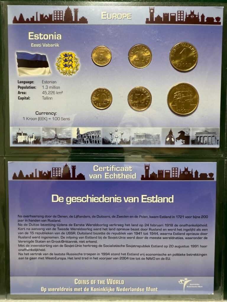 Read more about the article Littleton World Coin Set – Estonia 6 coins