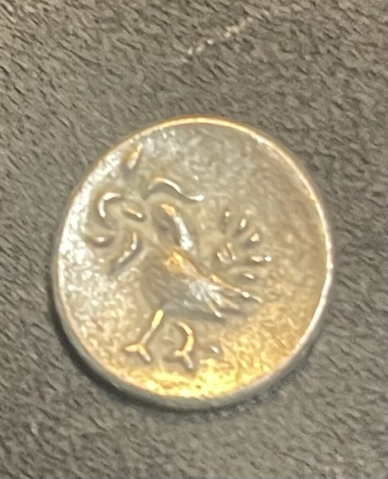 Read more about the article 1847 CAMBODIA 1/8 TICAL 1 FUANG SILVER COIN KM32.2 XF SILVER COIN