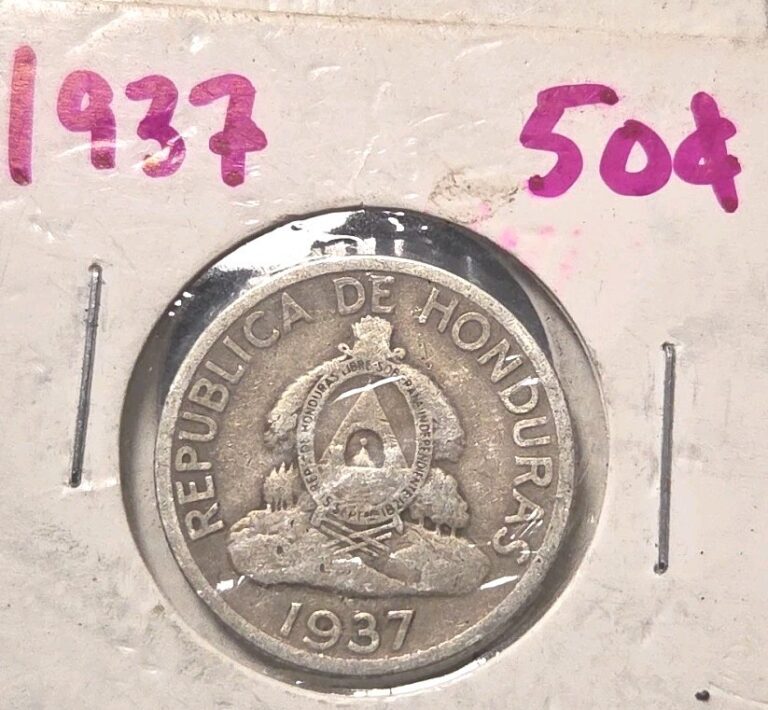 Read more about the article Honduras 50 Centavos 1937 Silver Coin KM#74 T6967
