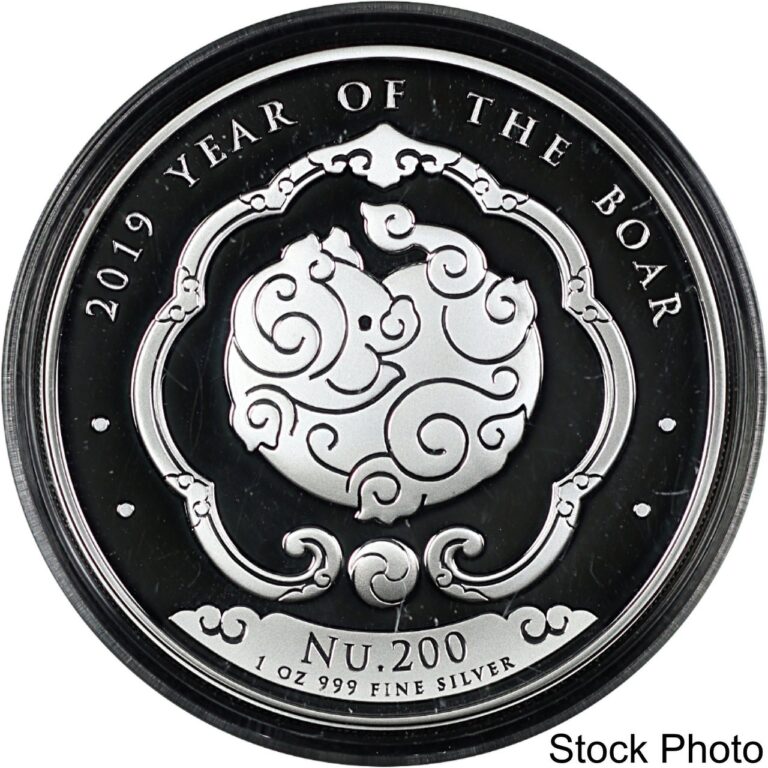 Read more about the article 2019 Bhutan Nu.200 Lunar Year Of The Boar 1 oz .999 Fine Silver BU Coin