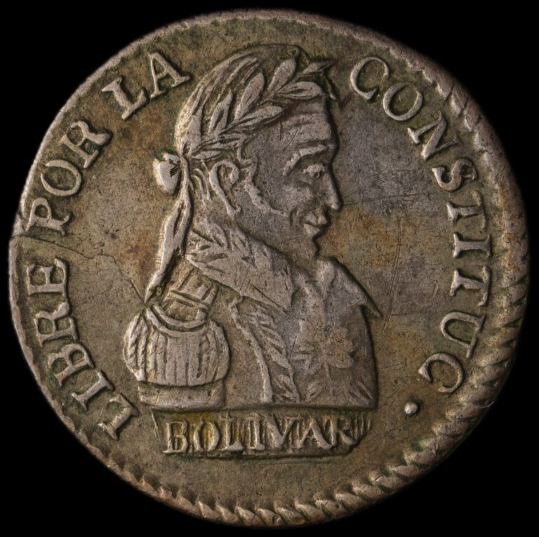 Read more about the article Bolivia – 1/2 Sol – 1830 PTS J – Silver .667