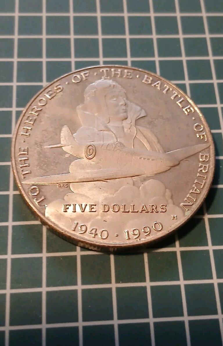 Read more about the article MARSHALL Islands – Battle of Britain $5 Crown – 1990 Collectible Coin