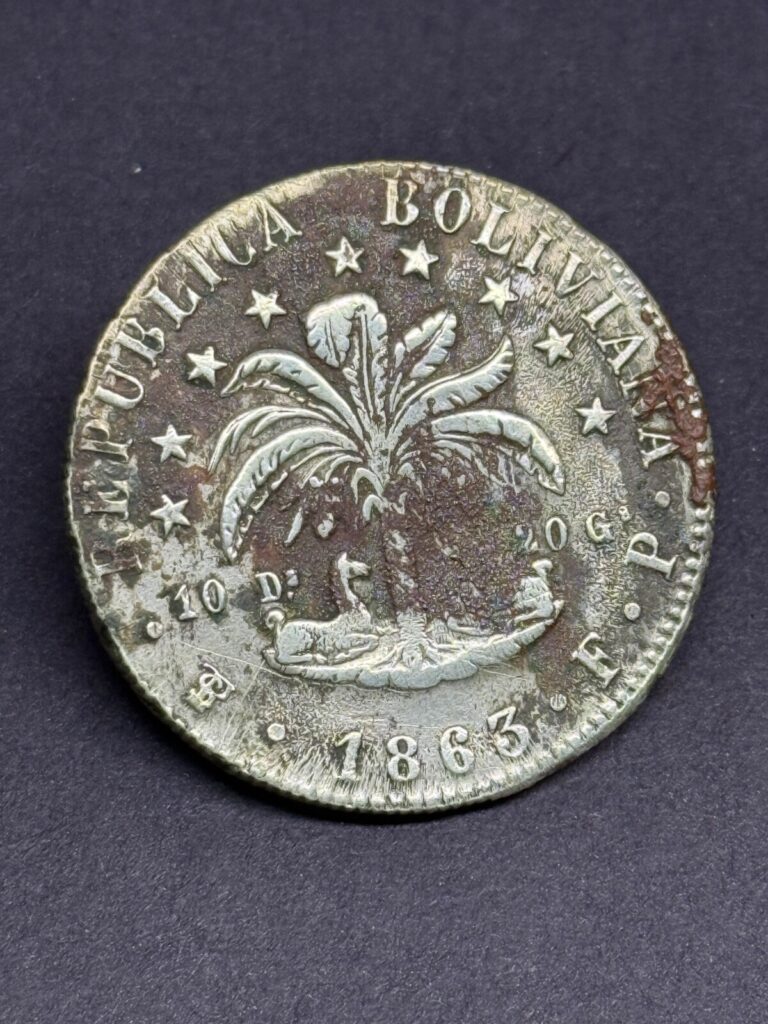 Read more about the article Boliva – 8 Soles – 1863 (PTS FP) Silver