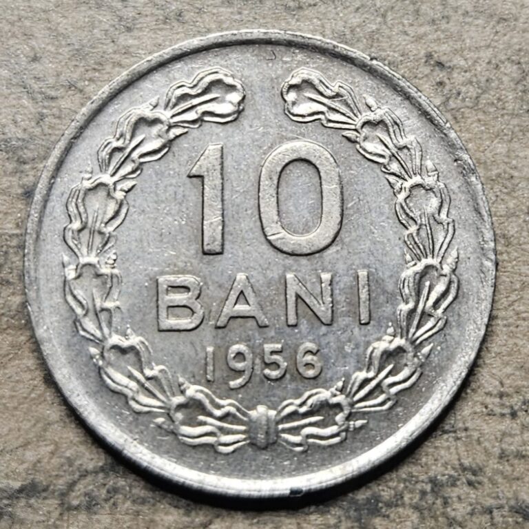 Read more about the article Romania 10 Bani – 1956 – Copper Nickel Coin – Great Condition – Romanian