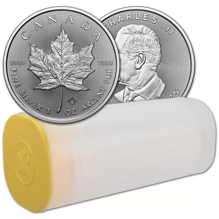 Read more about the article 2025 Canadian 1 oz Silver Maple Leaf Coin BU (Roll of 20)