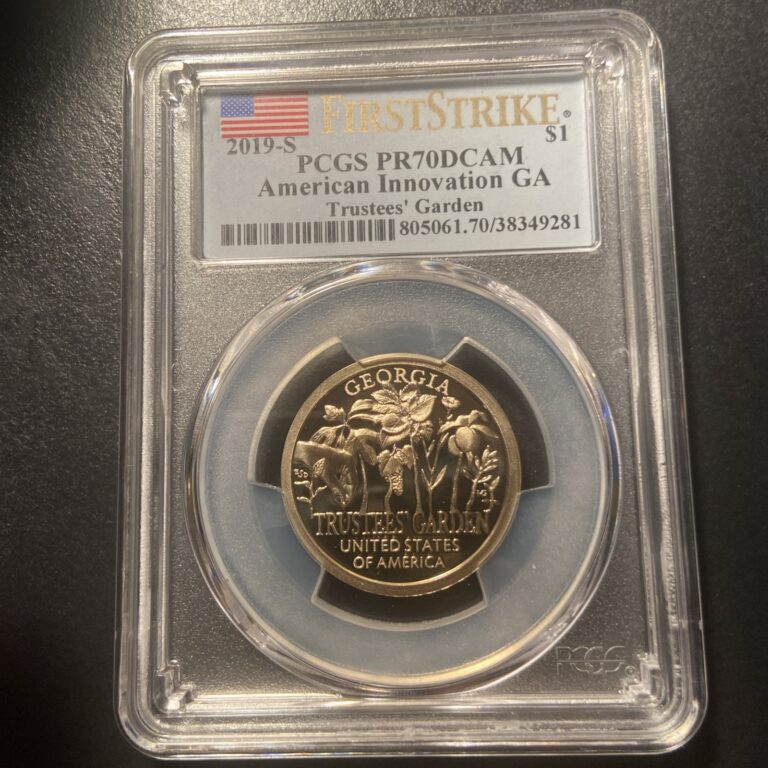 Read more about the article 2019-S $1 American Innovation Georgia PROOF PCGS PR70 DCAM ~ GA FIRST STRIKE