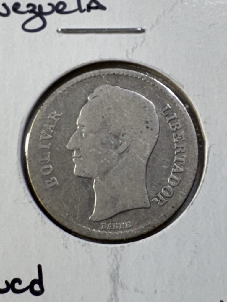 Read more about the article 1926 Venezuela 1 Bolivar Silver Coin Cleaned