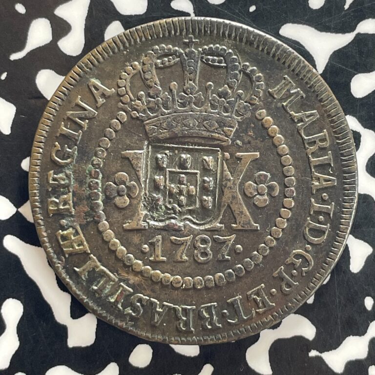Read more about the article (1809) Brazil 40 Reis C/S On 1787 20 Reis Lot#JM0398 Nice! KM#290.2