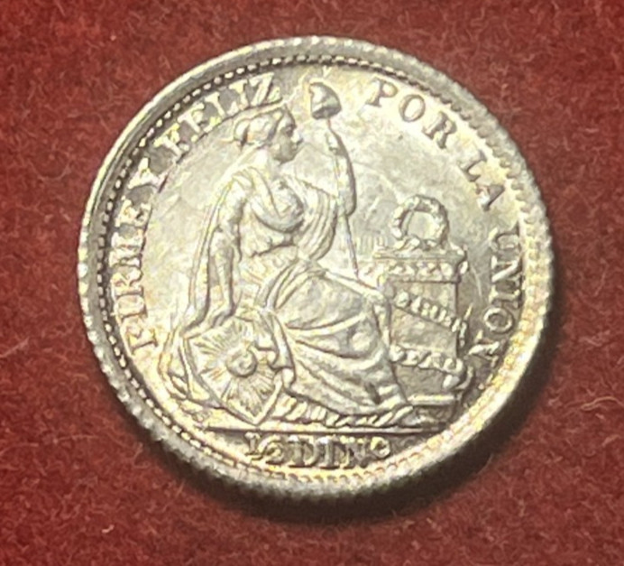 Read more about the article Peru 1/2 Dinero 1901 BU Silver Coin KM#206.2 T8729
