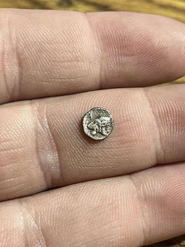 Read more about the article ANCIENT GREEK MYSIA KYZIKOS Silver Obol  450-400 BC Old Coin Wild Board