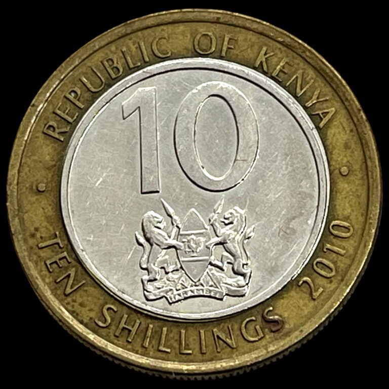 Read more about the article 2010 Kenya Africa 10 Shilling World Coin KM# 35.2 Lot C11-319