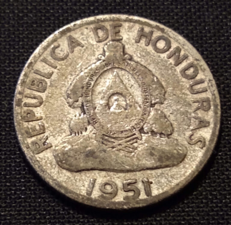 Read more about the article 1951 Honduras 50 centavos half peso central american usa minted silver type coin