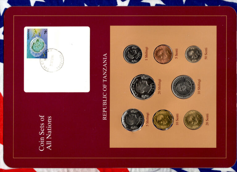 Read more about the article Coin Sets of All Nations Tanzania w/card UNC 1981-1993 20 Shilingi 1992