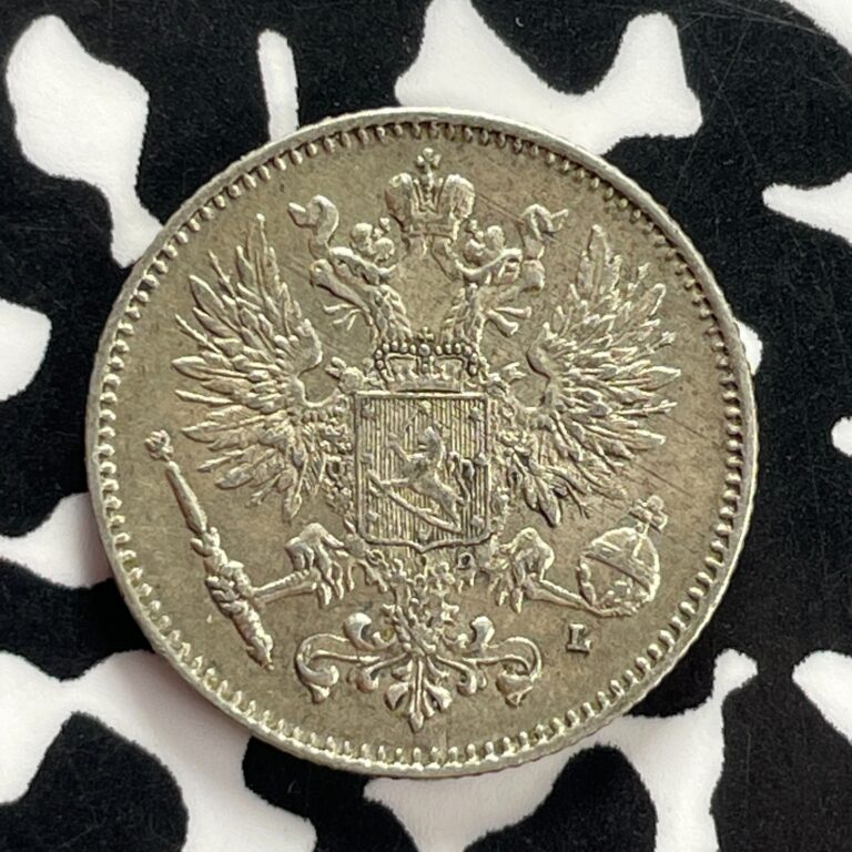 Read more about the article 1911 Finland 50 Pennia Lot#C3206 Silver! High Grade! Beautiful!
