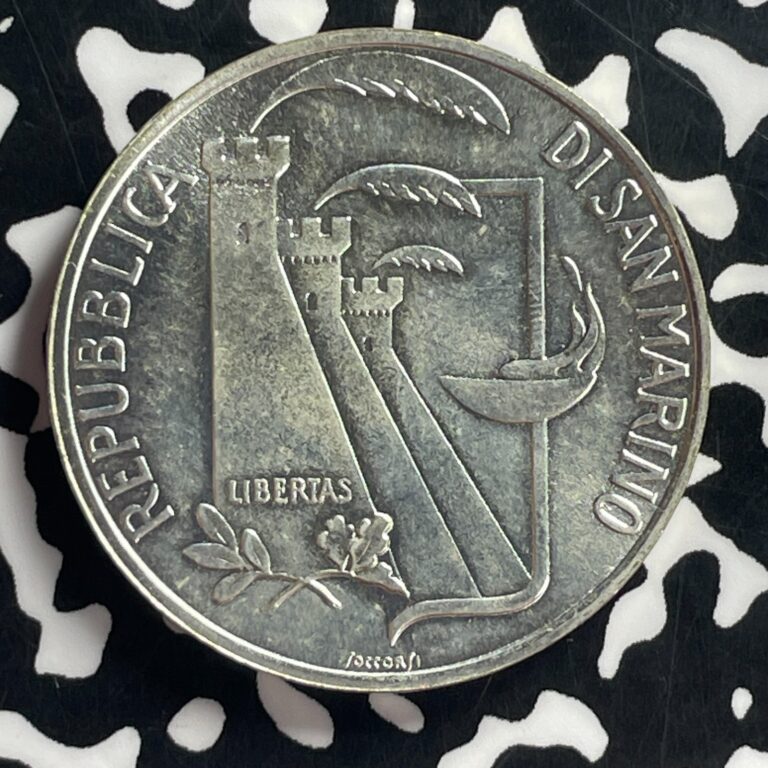 Read more about the article 1988-R San Marino 1000 Lire Lot#C2243 Silver! High Grade! Beautiful!