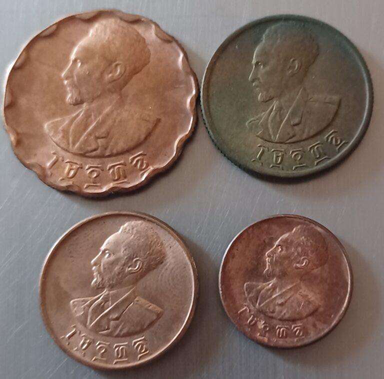 Read more about the article 1  5  10  25 Santeem Ethiopia Lot Of 4 Coins