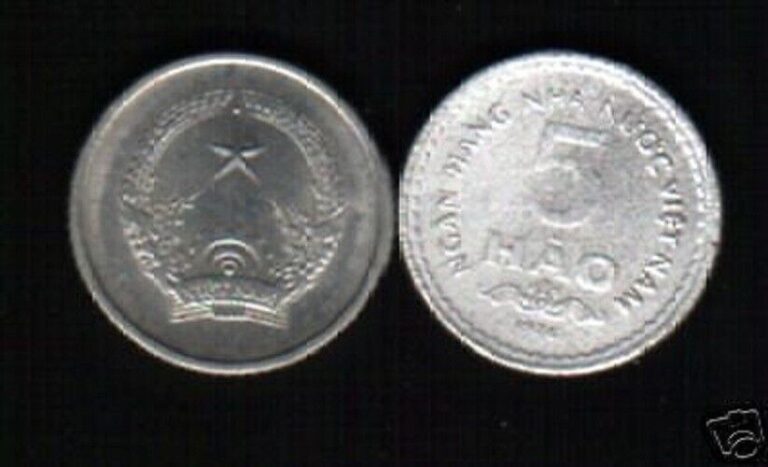 Read more about the article Vietnam 5 HAO KM-13 1976 x 1 Piece NHNNVN  VIETNAMESE World Currency COIN