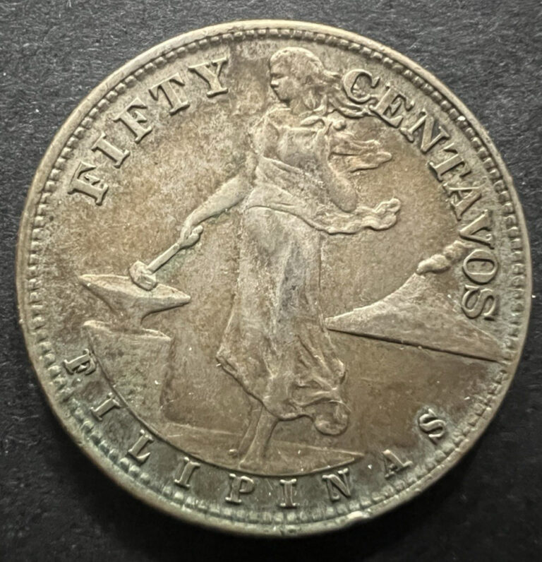 Read more about the article 1945-S Philippines 50 Centavos Silver Coin